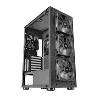 Miniatura 2 de MARS GAMING  MC-PRO2 Torre Profesional E-ATX Sistema CPU FREEZER 5 Ventiladores Ultra-silenciosos y Frontal Metal-Mesh Negro  Negro
