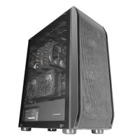 Miniatura 7 de MARS GAMING  MC-PRO2 Torre Profesional E-ATX Sistema CPU FREEZER 5 Ventiladores Ultra-silenciosos y Frontal Metal-Mesh Negro  Negro