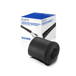 Ewent EW1558 organizador de cables Universal Pasacables Negro 1 pieza s