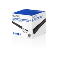 Miniatura 2 de Ewent EW1558 organizador de cables Universal Pasacables Negro 1 pieza s