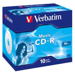 VERBATIM CD-R AUDIO 80m (Pack de 10 unidades)