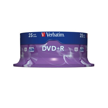 TAMBOR 25 DVD+R 4,7 GB VERBATIM 16X - Imagen 2 de 2 TAMBOR 25 DVD+R 4,7 GB VERBATIM 16X - Imagen 2 de 2