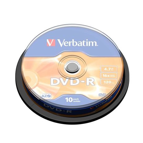 TAMBOR 10 DVD-R 700 VERBATIM 16X - Imagen 1 de 2 TAMBOR 10 DVD-R 700 VERBATIM 16X - Imagen 1 de 2
