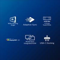 Miniatura 3 de 49 CURV 5K 5220X1440 32:9 DOCK 499P9H USB-C  MM 2HDMI DP U SB