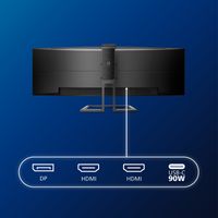 Miniatura 5 de 49 CURV 5K 5220X1440 32:9 DOCK 499P9H USB-C  MM 2HDMI DP U SB
