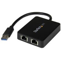 Miniatura 2 de TARJETA ETHERNET 2 PUERTOS RJ45 EXTERNA USB 3.0 CON 1X USB  A