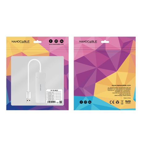 Nanocable Hub USB 3.0 4 x USB 3.0 10cm. Gris - Imagen 5 de 5 Nanocable Hub USB 3.0 4 x USB 3.0 10cm. Gris - Imagen 5 de 5