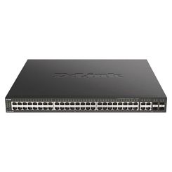 SWITCH GESTIONABLE D-LINK L2/L3 DGS-2000-52MP 48P GIGA POE (370W) + 4P COMBO SFP