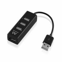 Miniatura 5 de HUB 4 PUERTOS USB 2.0 EWENT EW1123 NEGRO