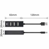 Miniatura 6 de HUB 4 PUERTOS USB 2.0 EWENT EW1123 NEGRO