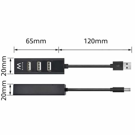 HUB 4 PUERTOS USB 2.0 EWENT EW1123 NEGRO - Imagen 6 de 6 HUB 4 PUERTOS USB 2.0 EWENT EW1123 NEGRO - Imagen 6 de 6