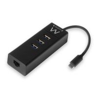 Miniatura 1 de HUB 4 PUERTOS USB 3.1 EWENT EW1141 USB-C (3 USB 3.1 / 1 RJ45)