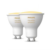 Miniatura 3 de PACK DOBLE PHILIPS HUE GU10 WHITE AMBIANCE 350 LUMENS