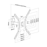 Miniatura 5 de Soporte de pared inclinable aisens para tv de 32p a 55p negro WT55TSE-057