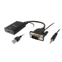 Miniatura 9 de ADAPTADOR VGA MACHO A HDMI HEMBRA CON AUDIO JACK 3.5" EQUIP 119038