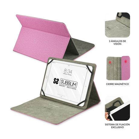 FUNDA STAND 10,1´´ UNIVERSAL SUBBLIM PINK - Imagen 3 de 4 FUNDA STAND 10,1´´ UNIVERSAL SUBBLIM PINK - Imagen 3 de 4