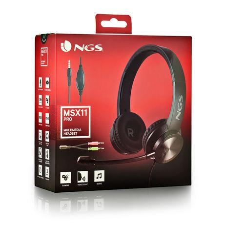 AURICULARES C/MICROFONO NGS MSX11PRO JACK-3.5MM NEGRO - Imagen 8 de 8 AURICULARES C/MICROFONO NGS MSX11PRO JACK-3.5MM NEGRO - Imagen 8 de 8