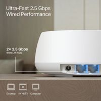 Miniatura 4 de PUNTO DE ACCESO INTERIOR MESH WIFI 7 TP-LINK BE25 3-PACK BE5000 DUALBAND 4324Mbps EN 5GHz 2x2.5Gb