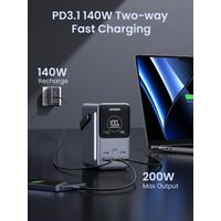 Miniatura 11 de UGREEN POWER BANK PORTATIL  300W - 48000MAH, CARGA RAPIDA - GRIS