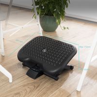 Miniatura 3 de Tooq Reposapiés ajustable confort Negro