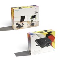 Miniatura 7 de Tooq Reposapiés ajustable confort Negro