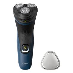 AFEITADORA PHILIPS S1151/00 3 CABEZALES FLEXIBLES USO EN HUMEDO Y SECO INALAMBRICA RECARGABLE AZUL