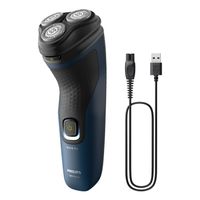 Miniatura 2 de AFEITADORA PHILIPS S1151/00 3 CABEZALES FLEXIBLES USO EN HUMEDO Y SECO INALAMBRICA RECARGABLE AZUL