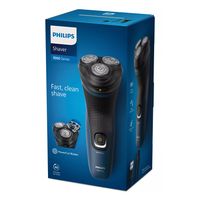 Miniatura 3 de AFEITADORA PHILIPS S1151/00 3 CABEZALES FLEXIBLES USO EN HUMEDO Y SECO INALAMBRICA RECARGABLE AZUL