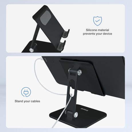 SOPORTE SOBREMESA TABLET PH-HERMES-NOCHE HASTA 13" NEGRO - Imagen 4 de 11 SOPORTE SOBREMESA TABLET PH-HERMES-NOCHE HASTA 13" NEGRO - Imagen 4 de 11