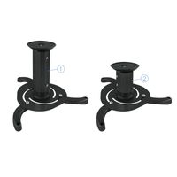 Miniatura 2 de SOPORTE TECHO VIDEO-PROYECTOR TOOQ 10KG 8-17CM NEGRO