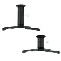 Miniatura 3 de SOPORTE TECHO VIDEO-PROYECTOR TOOQ 10KG 8-17CM NEGRO