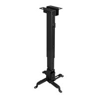 Miniatura 1 de SOPORTE TECHO VIDEO-PROYECTOR TOOQ 20KG 16-65CM INCLINABLE NEGRO