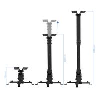 Miniatura 2 de SOPORTE TECHO VIDEO-PROYECTOR TOOQ 20KG 16-65CM INCLINABLE NEGRO