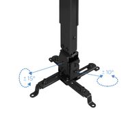 Miniatura 3 de SOPORTE TECHO VIDEO-PROYECTOR TOOQ 20KG 16-65CM INCLINABLE NEGRO