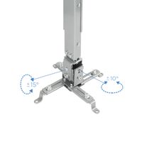 Miniatura 3 de SOPORTE TECHO PROYECTOR TOOQ PJ2012T-SPLATA 130/430 - 650 mm MAX 20 KG