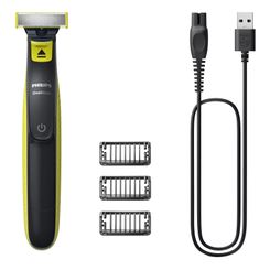 AFEITADORA PHILIPS QP2724/10 RECARGABLE LAVABLE HUMEDO Y SECO AJUSTABLE 3 PEINES
