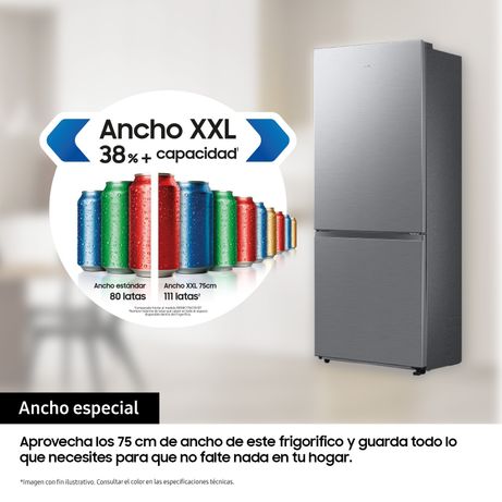 FRIGORIFICO COMBI SAMSUNG RB50DG632ES9EF NOFROST E ALTO 192 CM ANCHO 75,9 CM INOX - Imagen 4 de 8 FRIGORIFICO COMBI SAMSUNG RB50DG632ES9EF NOFROST E ALTO 192 CM ANCHO 75,9 CM INOX - Imagen 4 de 8