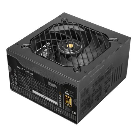 Fuente Alimentación 850W MARS GAMING MPB850PSI 80 PLUS Gold Fully-Modular Negro - Imagen 1 de 6 Fuente Alimentación 850W MARS GAMING MPB850PSI 80 PLUS Gold Fully-Modular Negro - Imagen 1 de 6