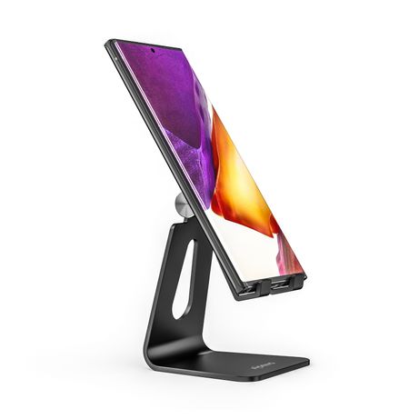 AISENS Soporte De Sobremesa Tamaño M Ajustable (1 Pivote) Para Movil / Tablet, Negro - Imagen 3 de 7 AISENS Soporte De Sobremesa Tamaño M Ajustable (1 Pivote) Para Movil / Tablet, Negro - Imagen 3 de 7
