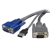 Miniatura 1 de CABLE KVM 1 8M 2 EN 1 VGA USB