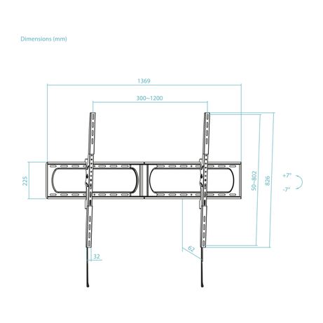 SOPORTE DE PARED FIJO TOOQ LP37140T-B PANTALLA 37-140" MAX. 125KG VESA MAX. 1200x800 INCLINABLE - Imagen 10 de 10 SOPORTE DE PARED FIJO TOOQ LP37140T-B PANTALLA 37-140" MAX. 125KG VESA MAX. 1200x800 INCLINABLE - Imagen 10 de 10
