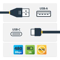 Miniatura 2 de CABLE USB 2M USB-A USB-C