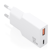 Miniatura 1 de AISENS - CARGADOR ULTRA DELGADO GaN 30W, 1xUSB-C PD3.0 QC4.0, 1xUSB-A QC3.0, BLANCO