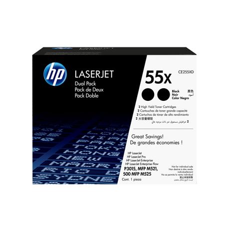 TONER HP NEGRO HP55X DUAL PACK - Imagen 1 de 2 TONER HP NEGRO HP55X DUAL PACK - Imagen 1 de 2