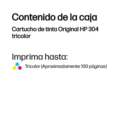 HP 304 N9K05AE cartucho color DESKJET 3720 - Imagen 3 de 14 HP 304 N9K05AE cartucho color DESKJET 3720 - Imagen 3 de 14