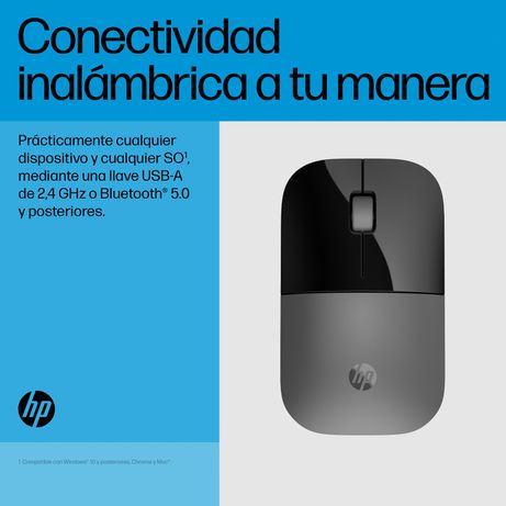 RATON HP Z3700 DUAL GRIS INALAMBRICO - Imagen 6 de 10 RATON HP Z3700 DUAL GRIS INALAMBRICO - Imagen 6 de 10