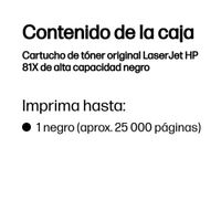 Miniatura 2 de TONER CARTRIDGE 81X BLACK
