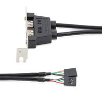 Miniatura 3 de 2 Port USB LP Slot Plate Adapter