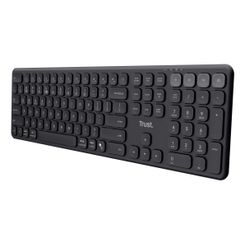TECLADO TRUST WIRELESS VAIYA MULTIDISPOSITIVO DE TAMA??O COMPLETO NEGRO 25635