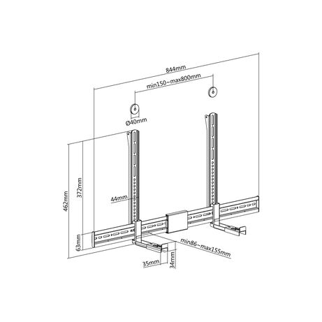 SOPORTE PARA BARRA DE SONIDO UNIVERSAL EQUIP MULTIINSTALACION - Imagen 5 de 8 SOPORTE PARA BARRA DE SONIDO UNIVERSAL EQUIP MULTIINSTALACION - Imagen 5 de 8